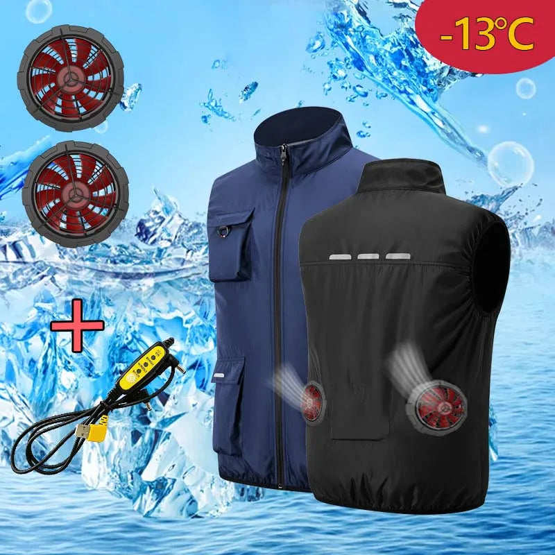 Built-In Fan Cooling Workwear — Short Sleeve