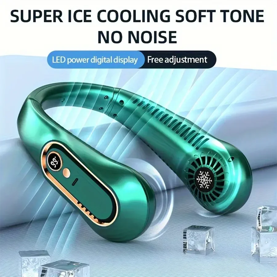 HAOYUNMA Wearable Neck Fan — Bladeless Portable AC