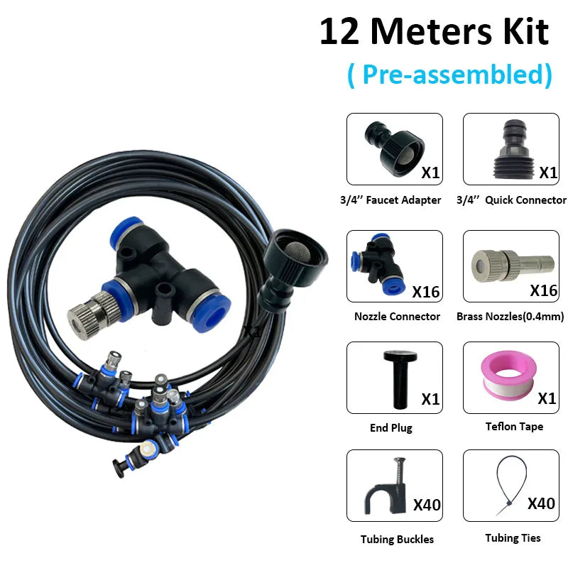 Outdoor Misting System — Instant Patio & Garden Cooling