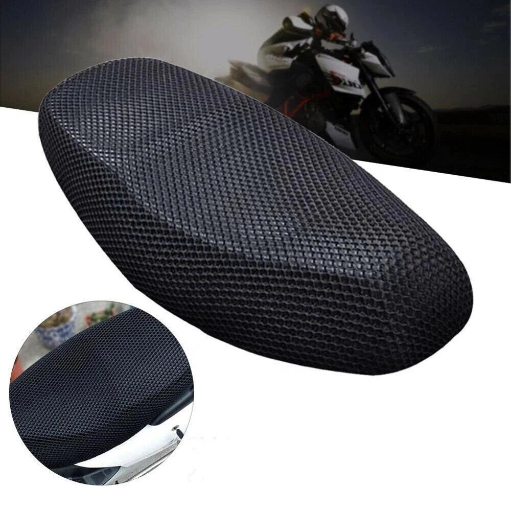 3D Mesh Motorcycle Seat Cover — Breathable Anti-Slip Cushion