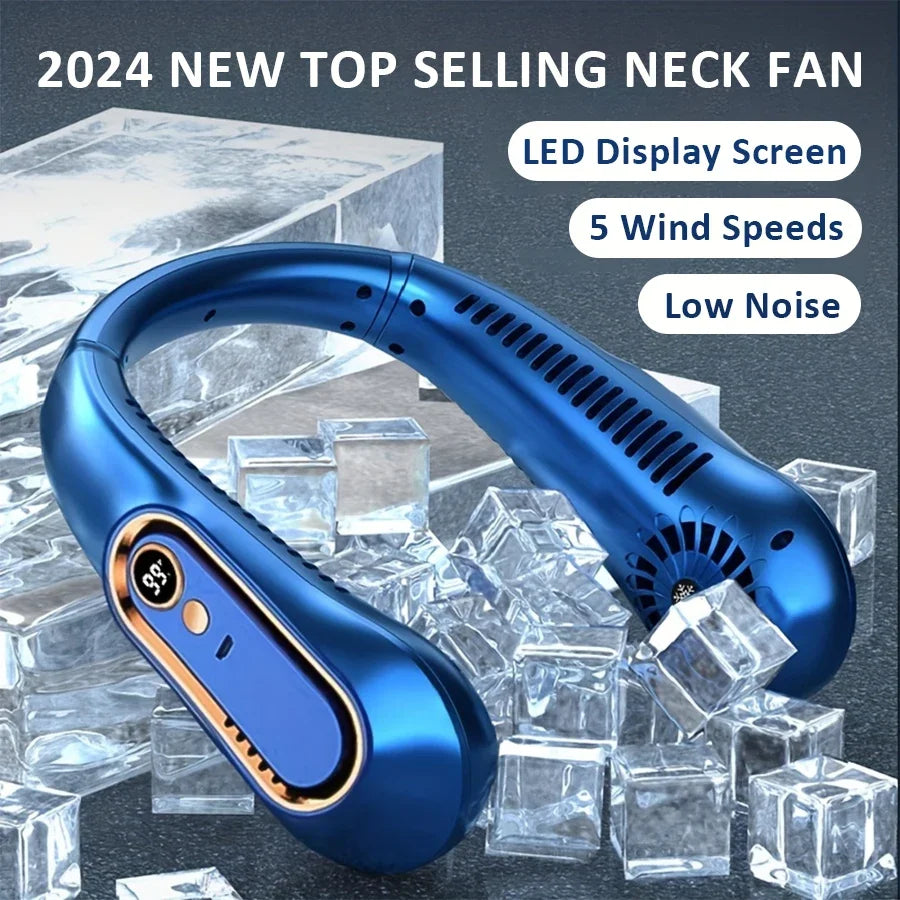 HAOYUNMA Wearable Neck Fan — Bladeless Portable AC