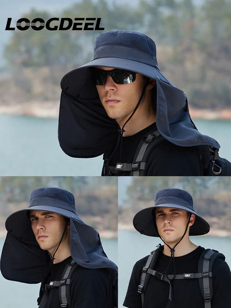 LOOGDEEL Oversized Brim Sun Protection Hat