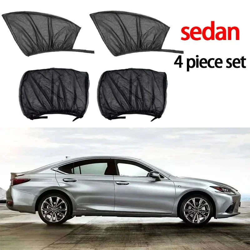 Premium Mosquito Net Window Screen — UV Protection for Front & Rear Windows