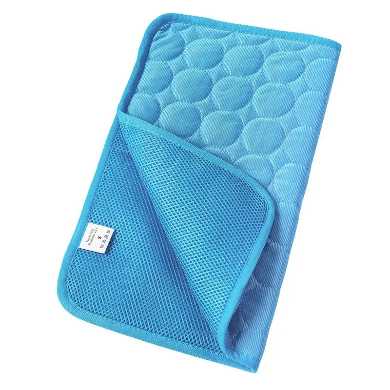 YEGBONG Cooling Pet Bed — Breathable Ice Silk Cushion