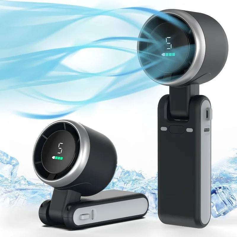 3-in-1 Portable Travel Fan — 5-Speed Rechargeable