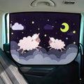 Magnetic Car Side Window Sunshade — Cute Cartoon Design for Kids