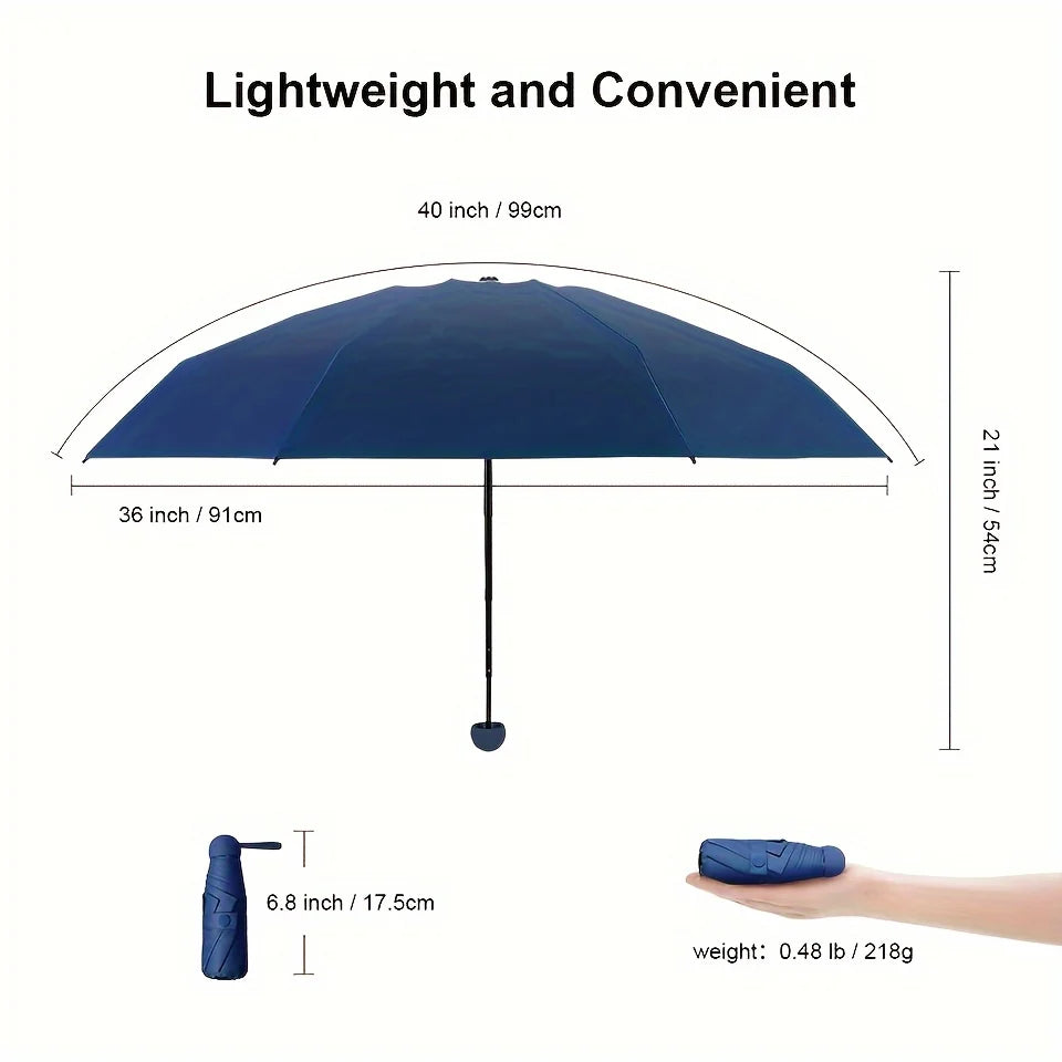 Anti-UV Mini Umbrella — Portable Sun & Rain Protection