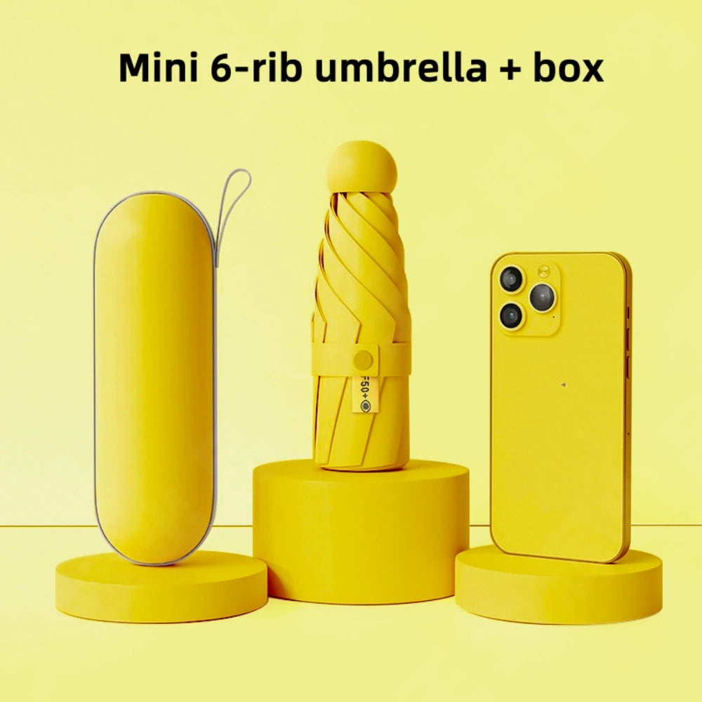Anti-UV Mini Umbrella — Portable Sun & Rain Protection