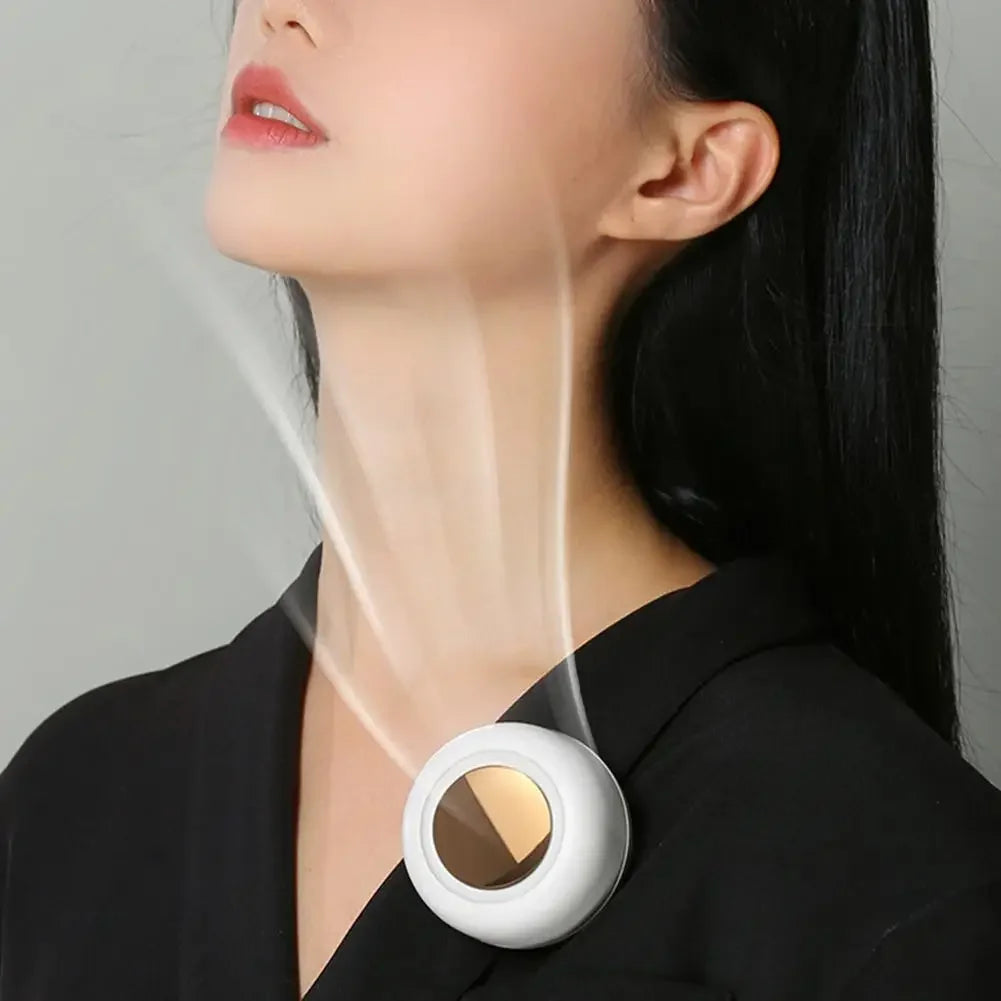 360° Silent Waist Fan — 60-Blade Bladeless Cooling
