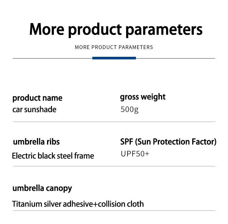 LZJV Car Windshield Sunshade — UV & Heat Protection