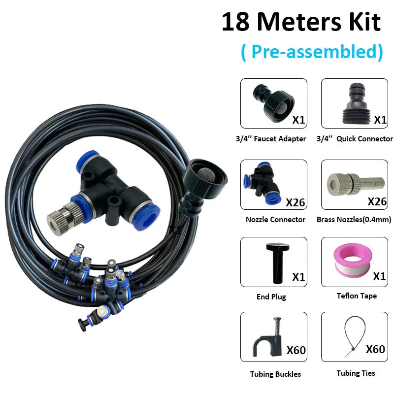 Outdoor Misting System — Instant Patio & Garden Cooling