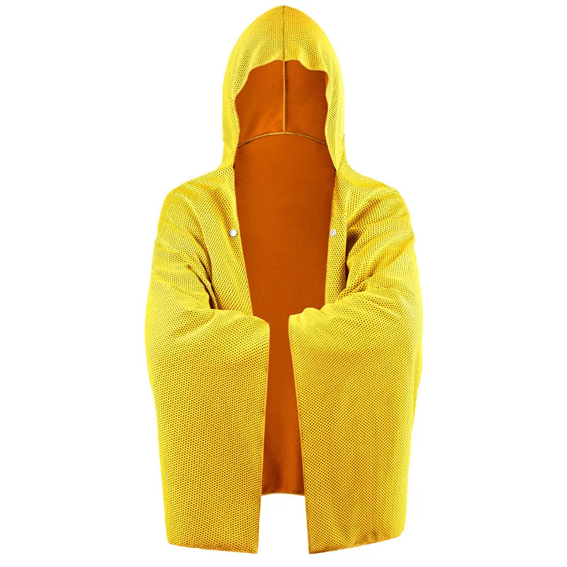 4-in-1 Cooling Hooded Poncho — Instant Cool-Down Wrap