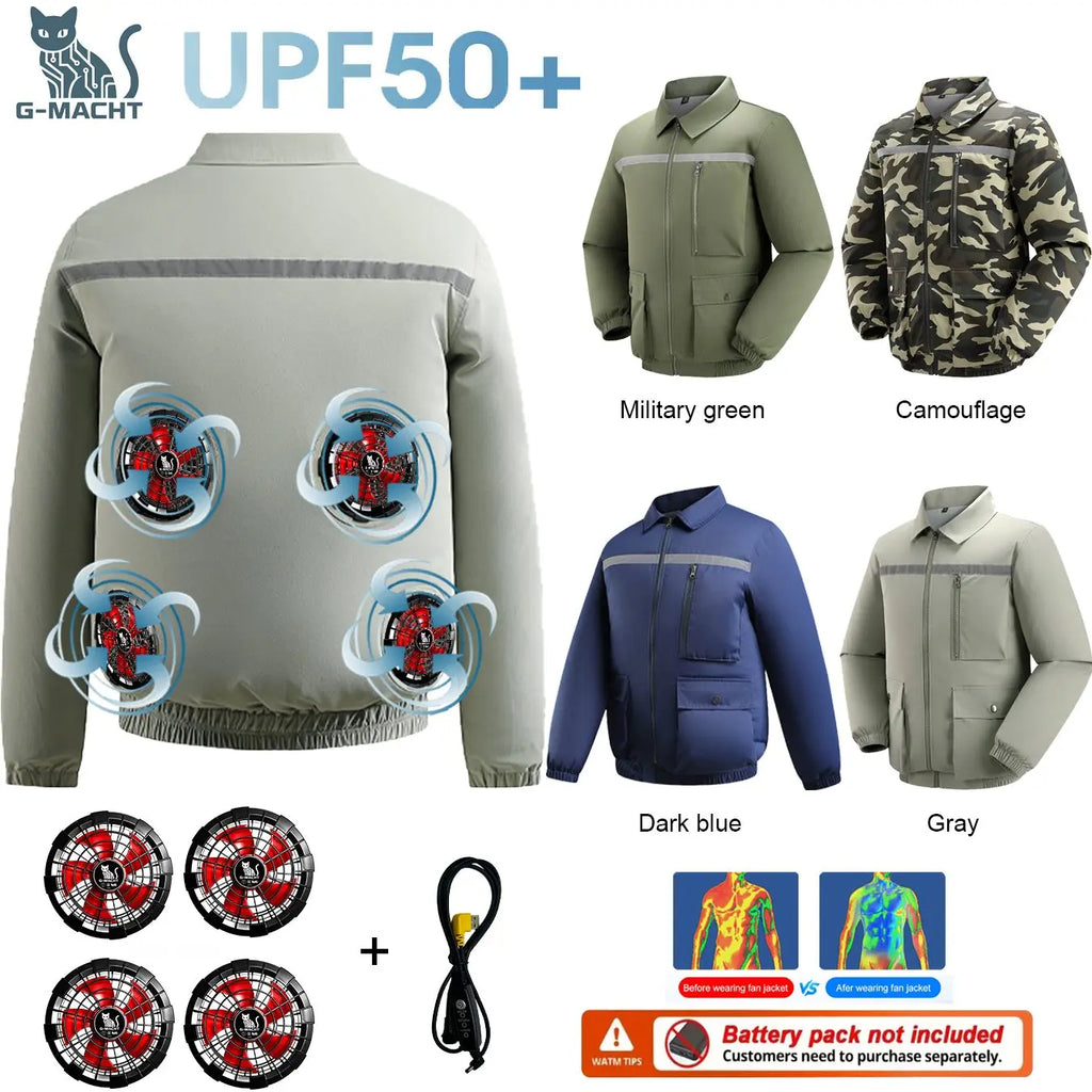 G-MACHT 4-Fan Cooling Jacket — Ultralight Air Conditioning Wear