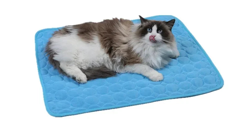 YEGBONG Cooling Pet Bed — Breathable Ice Silk Cushion