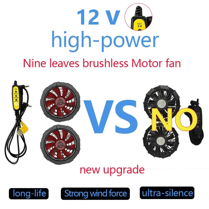 Built-In Fan Cooling Workwear — Short Sleeve