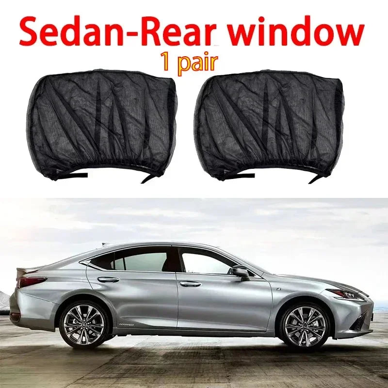 Premium Mosquito Net Window Screen — UV Protection for Front & Rear Windows