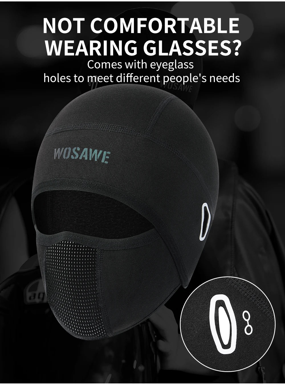 WOSAWE Cooling Balaclava — Breathable Sports Face Cover