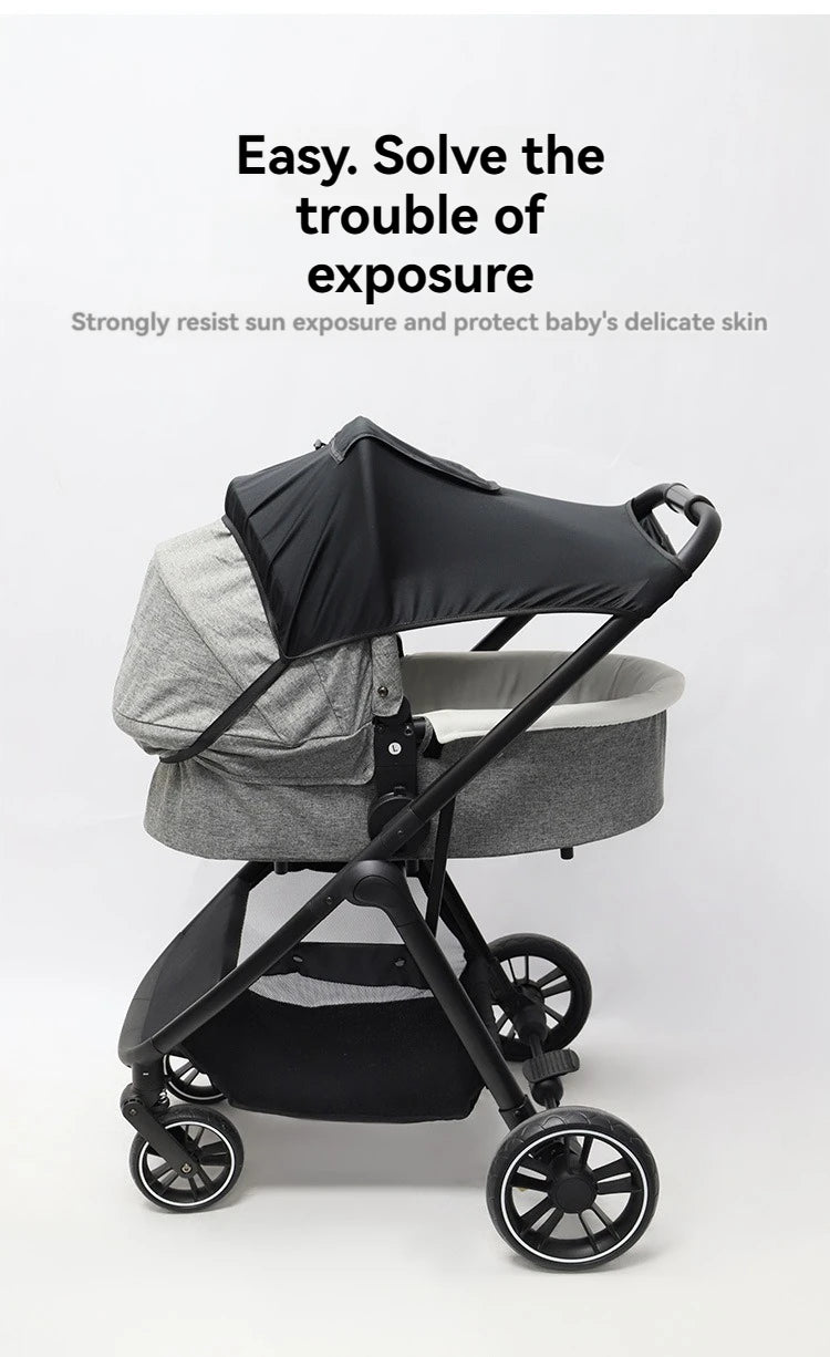 Universal Baby Stroller Sun Shade — UV Protection Canopy