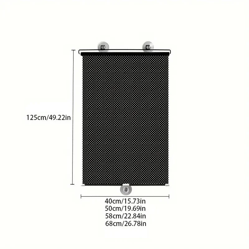 Suction Cup Telescopic Window Sunshade — Home Heat Insulation