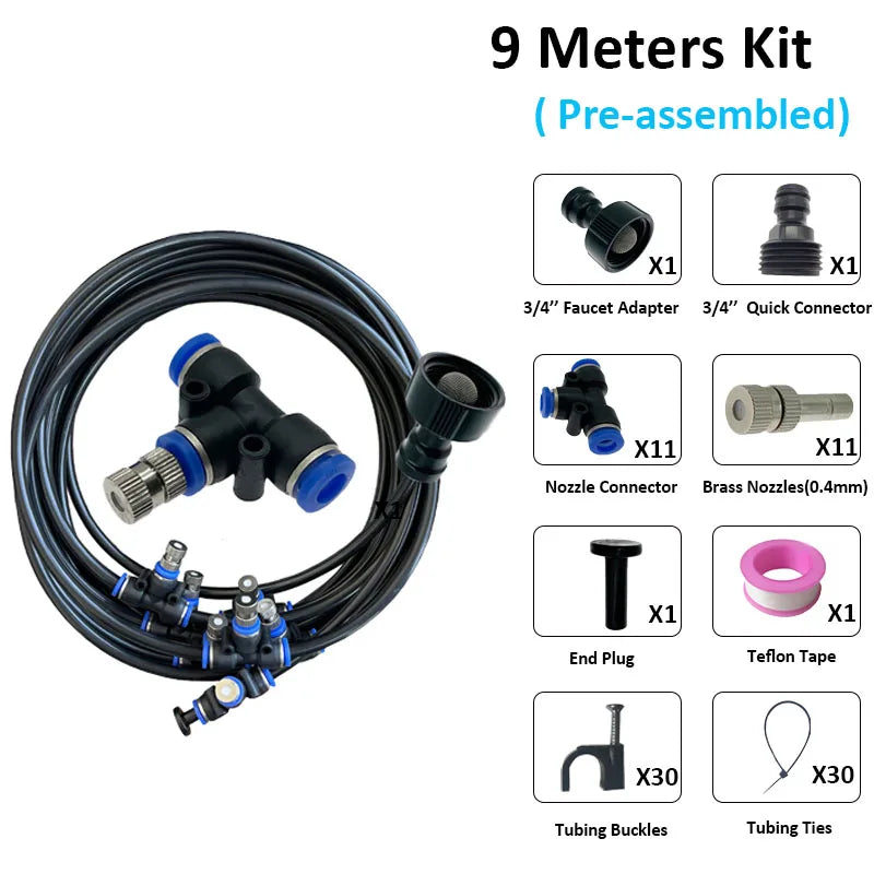 Outdoor Misting System — Instant Patio & Garden Cooling