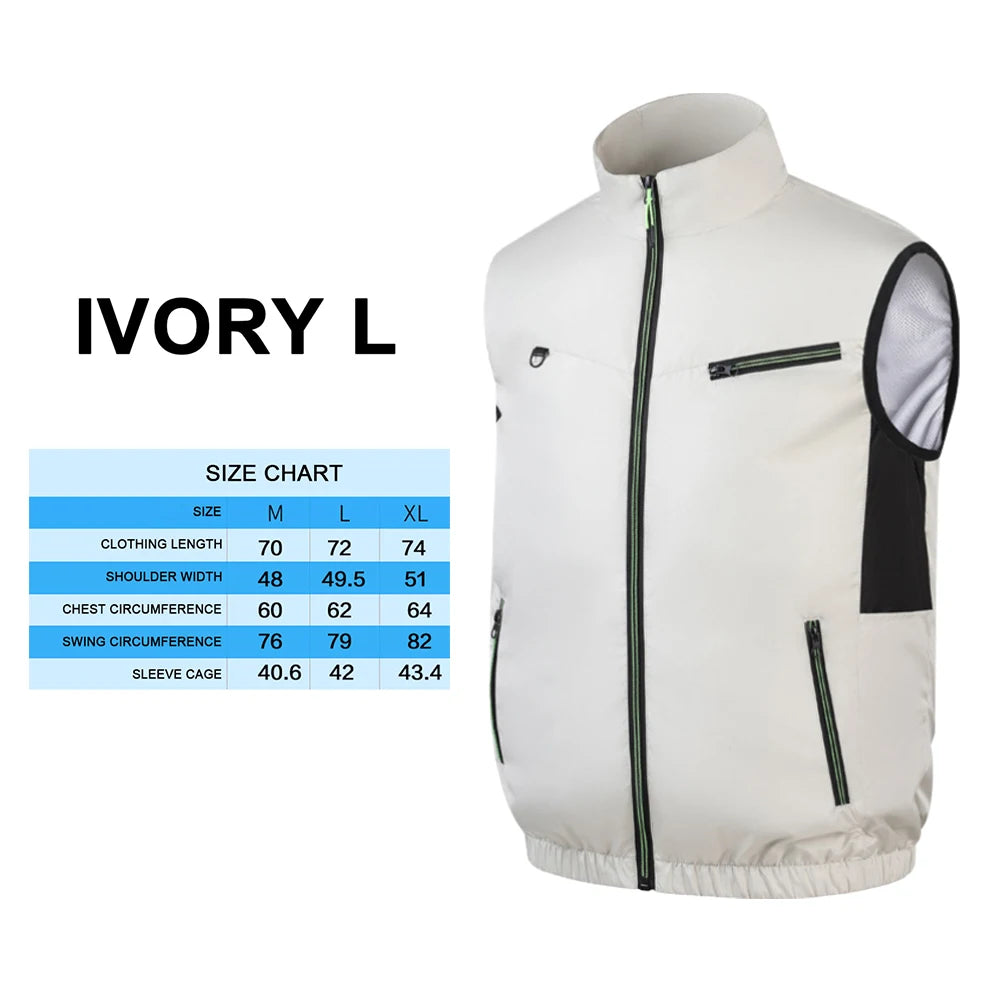 APWIKOGER Cooling Vest — 3-Speed Ice Fan Vest
