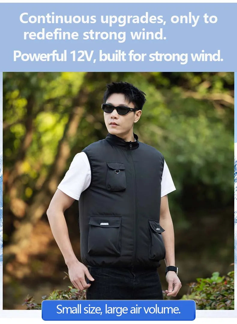 Built-In Fan Cooling Workwear — Short Sleeve