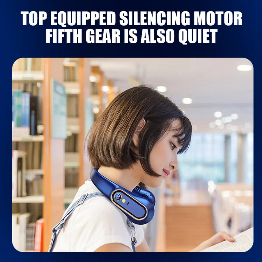 HAOYUNMA Wearable Neck Fan — Bladeless Portable AC