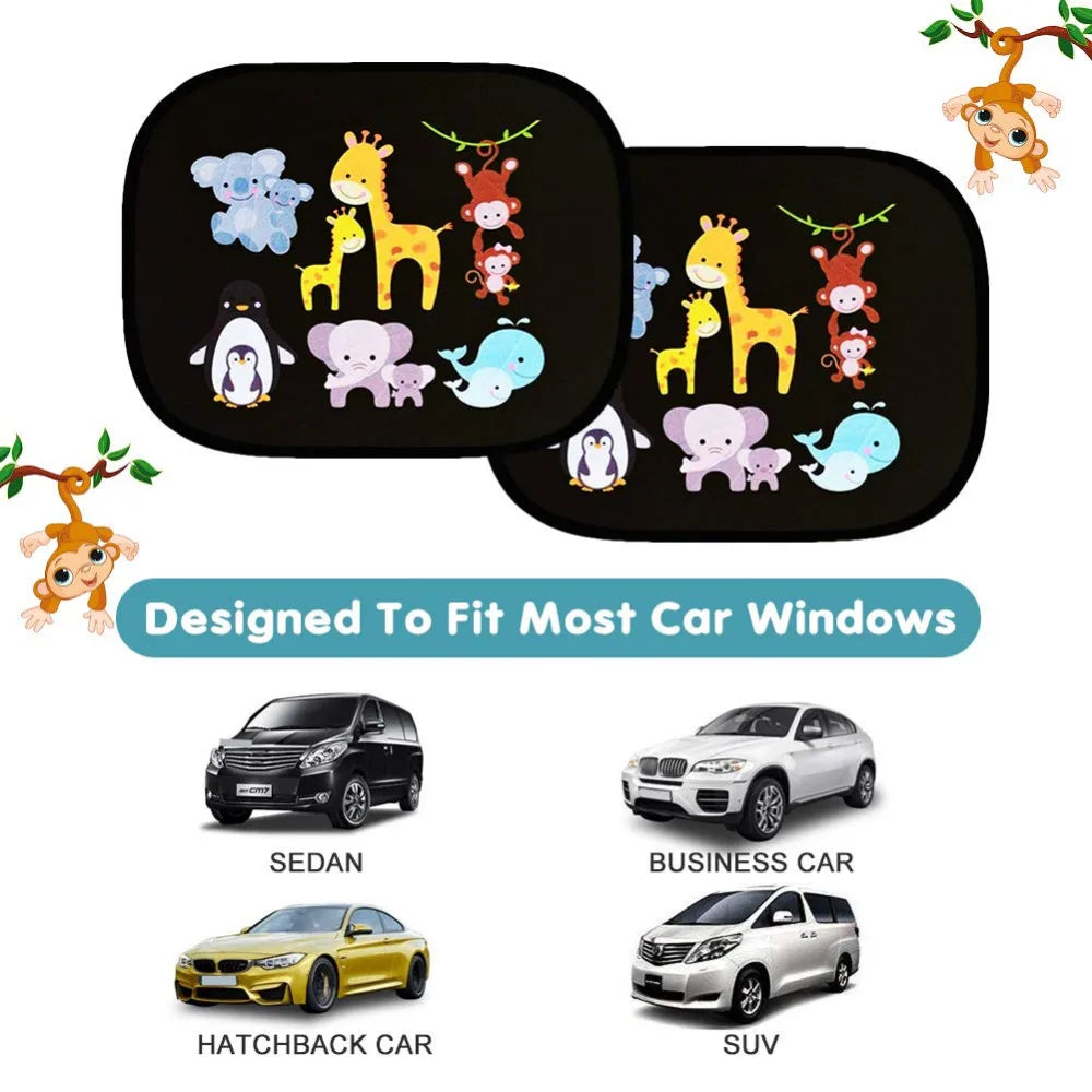 Universal Car Side Window Sunshade — UPF 50+ for Kids & Pets