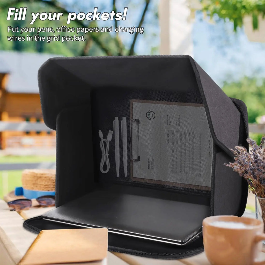 Portable Laptop Sun Shield & Privacy Cover