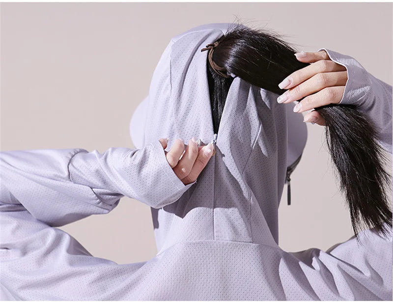 Ice Silk UV Protection Sun Cape — Lightweight Summer Cover-Up