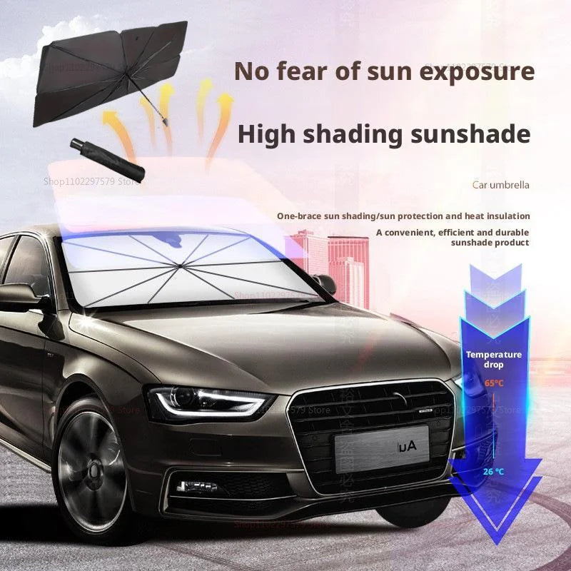 LZJV Car Windshield Sunshade — UV & Heat Protection