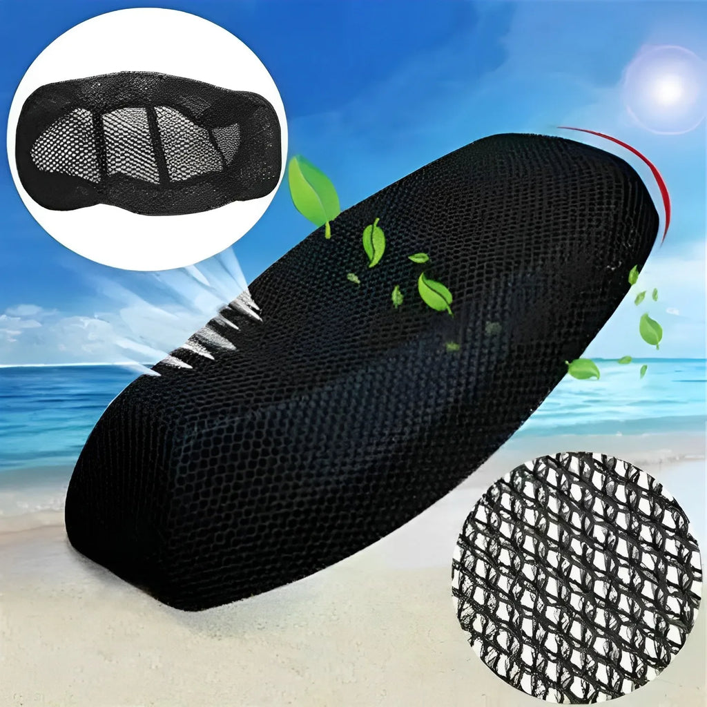 3D Mesh Motorcycle Seat Cover — Breathable Anti-Slip Cushion