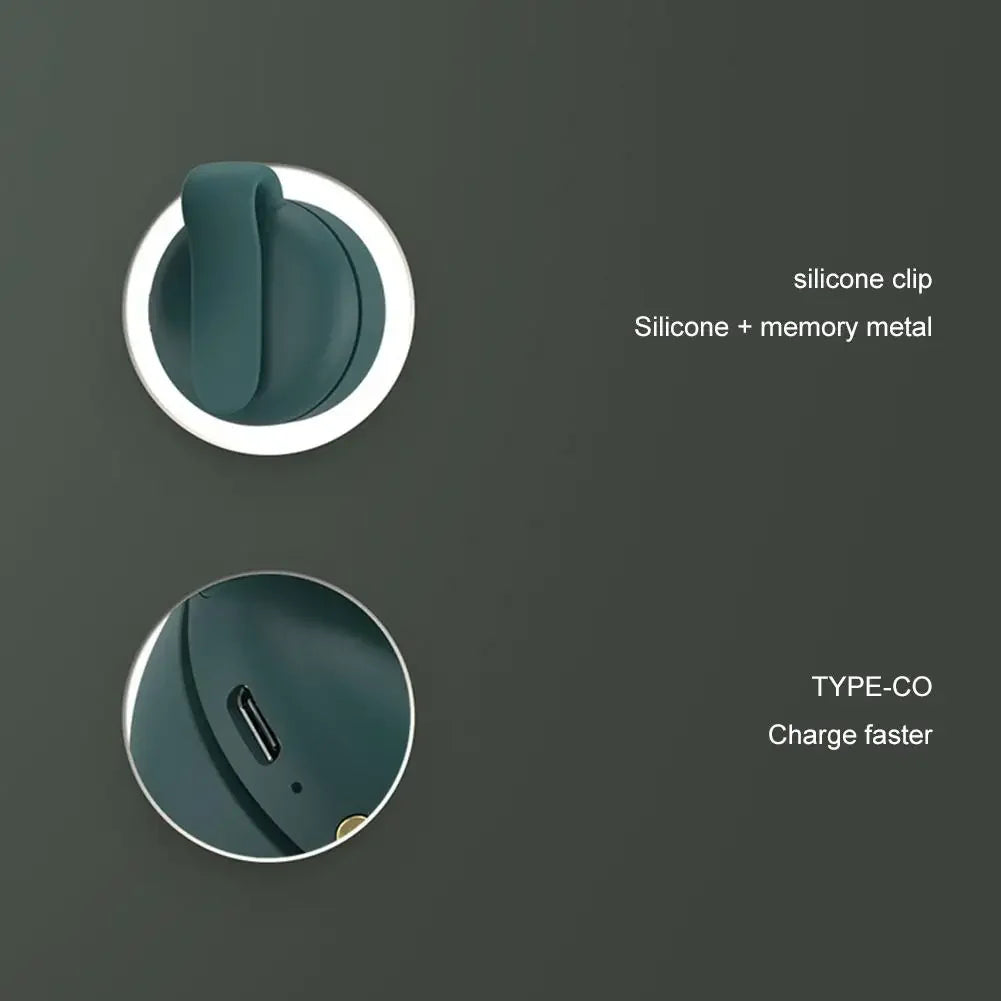 360° Silent Waist Fan — 60-Blade Bladeless Cooling