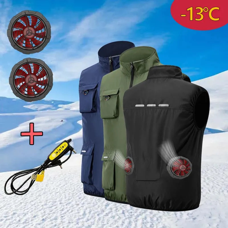Built-In Fan Cooling Workwear — Short Sleeve