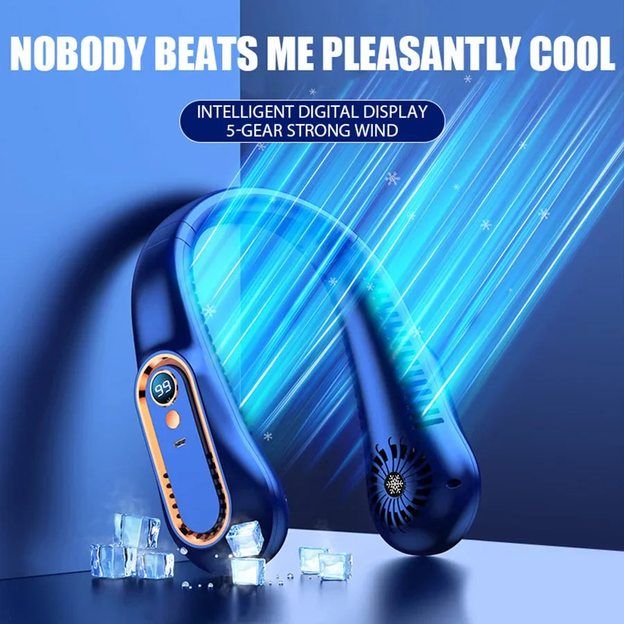 HAOYUNMA Wearable Neck Fan — Bladeless Portable AC