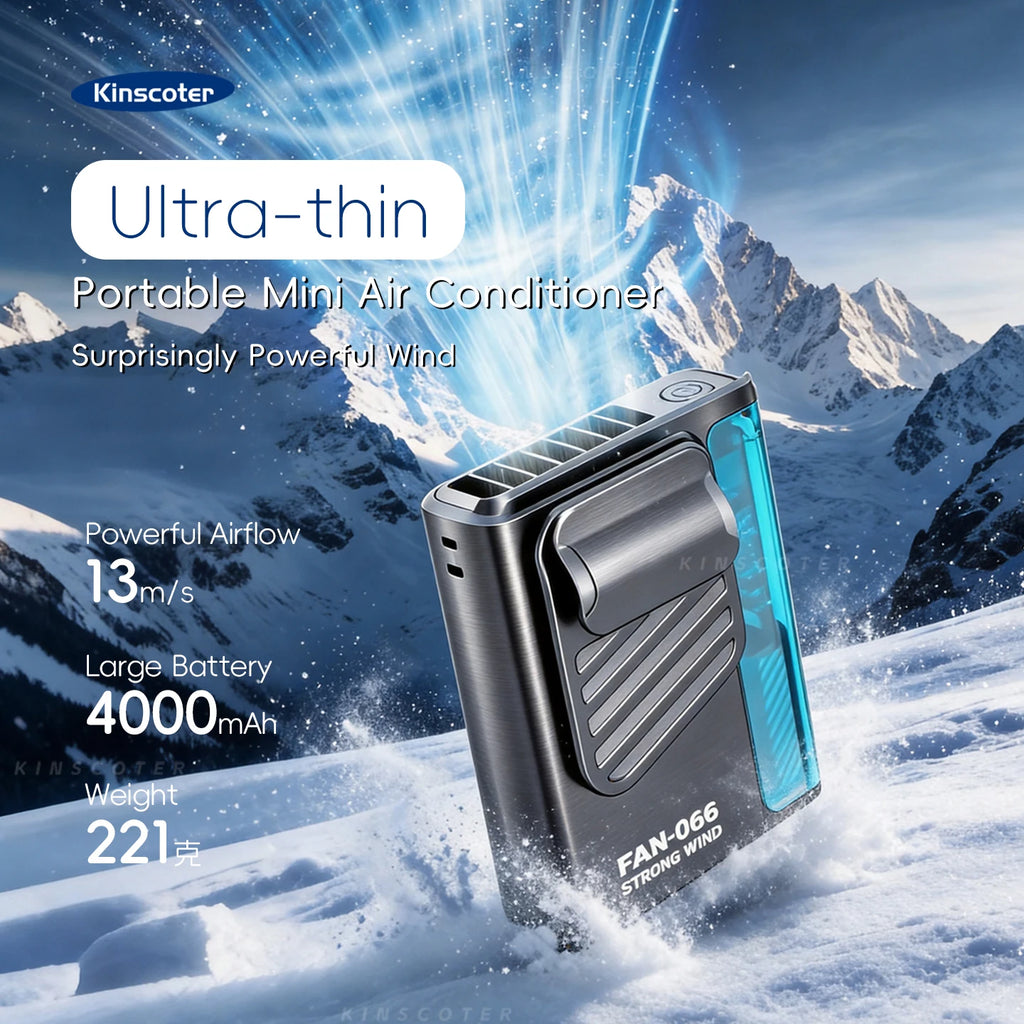 Kinscoter Waist Fan — 4000mAh Portable Bladeless Cooling Fan