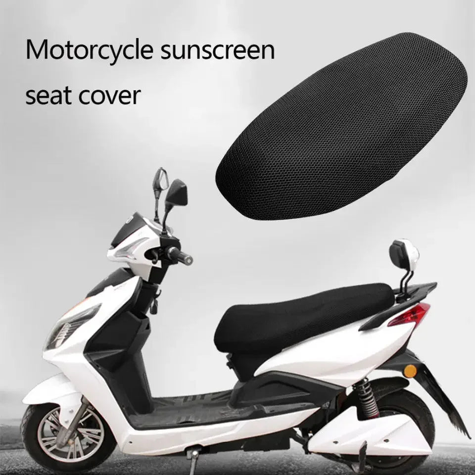 3D Mesh Motorcycle Seat Cover — Breathable Anti-Slip Cushion