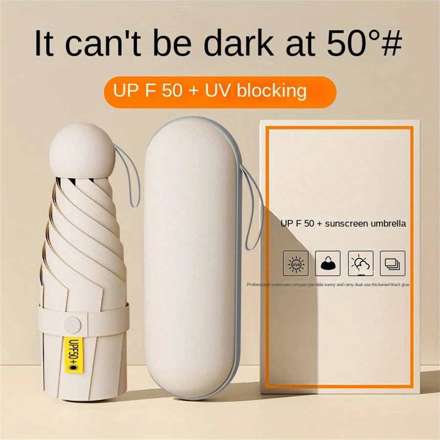 Anti-UV Mini Umbrella — Portable Sun & Rain Protection