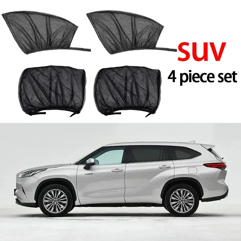 Premium Mosquito Net Window Screen — UV Protection for Front & Rear Windows