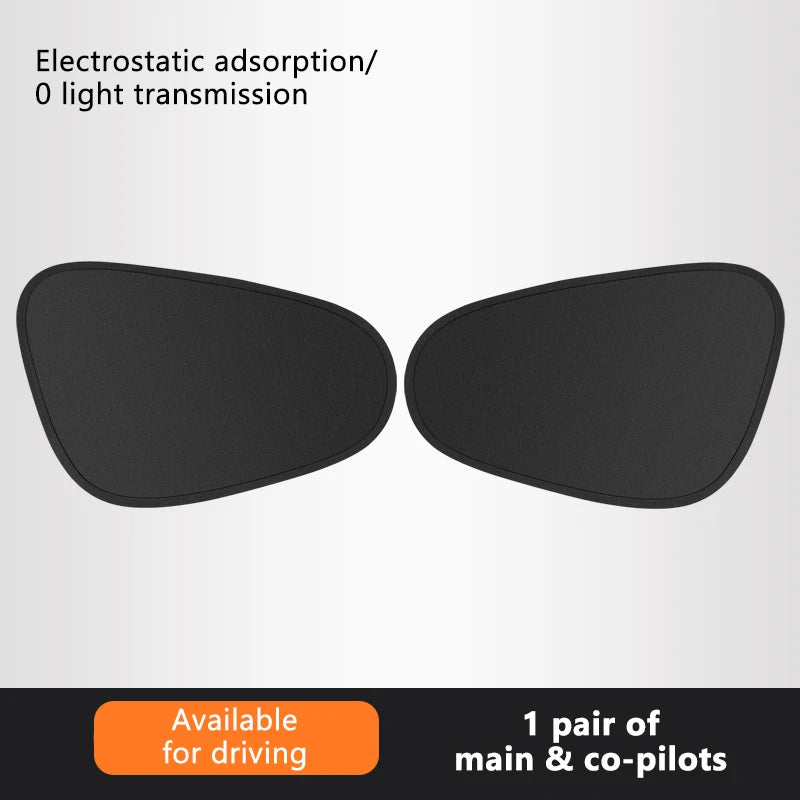 SEAMETAL Electrostatic Side Window Sunshade — 4-Layer UV Blocker