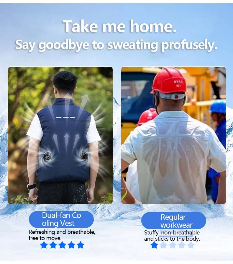 Built-In Fan Cooling Workwear — Short Sleeve