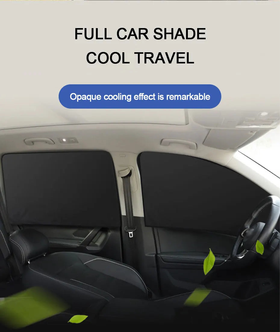 SEAMETAL Magnetic Side Window Sunshade — UV Reflective Privacy Curtain