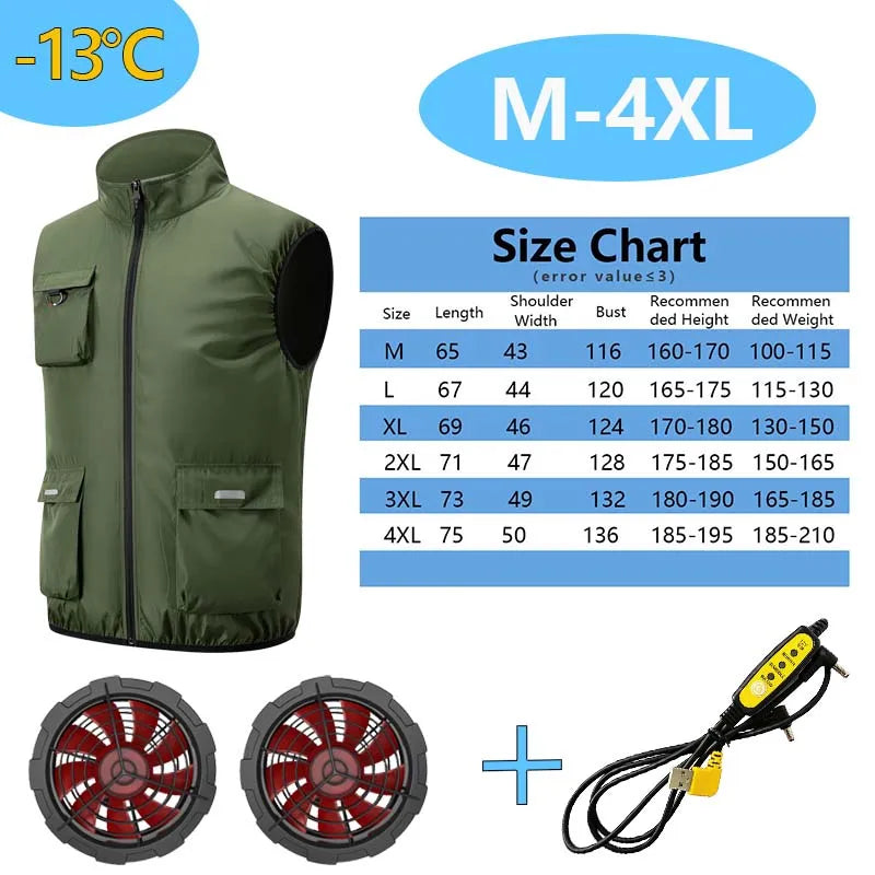 Built-In Fan Cooling Workwear — Short Sleeve