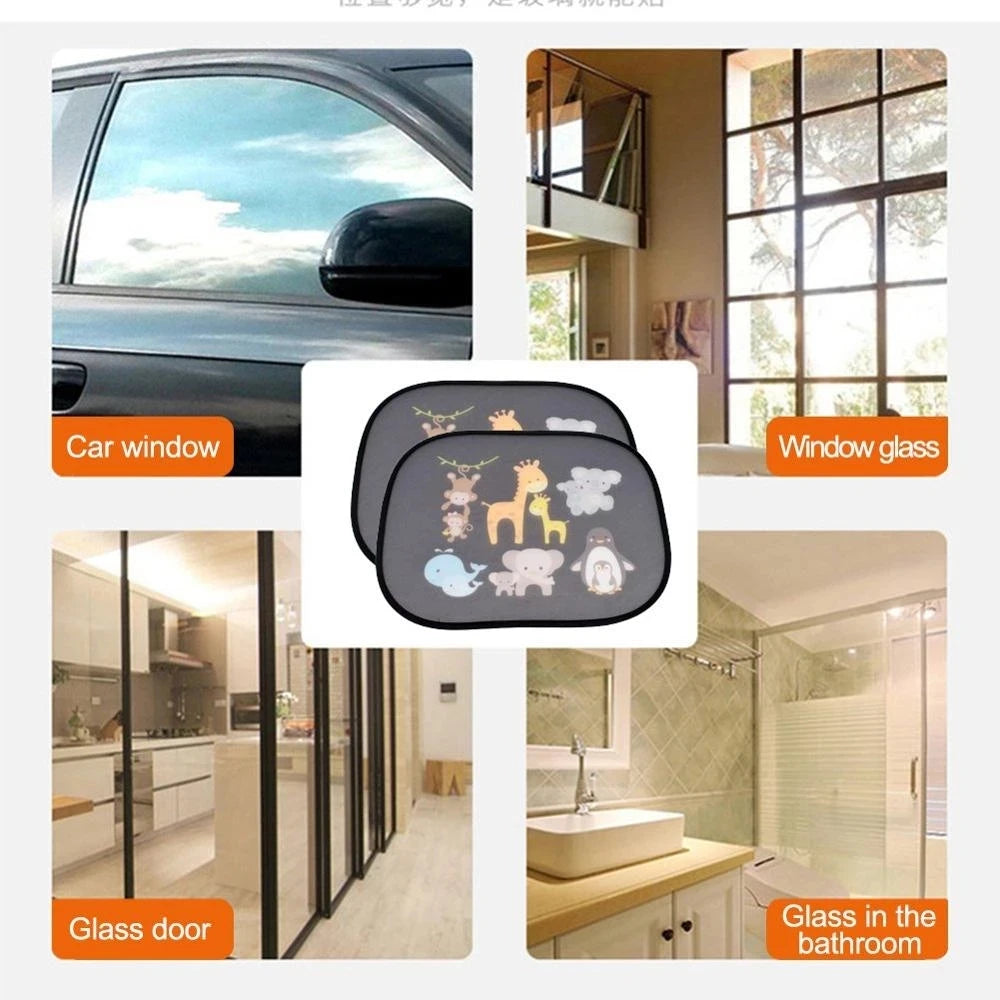Universal Car Side Window Sunshade — UPF 50+ for Kids & Pets